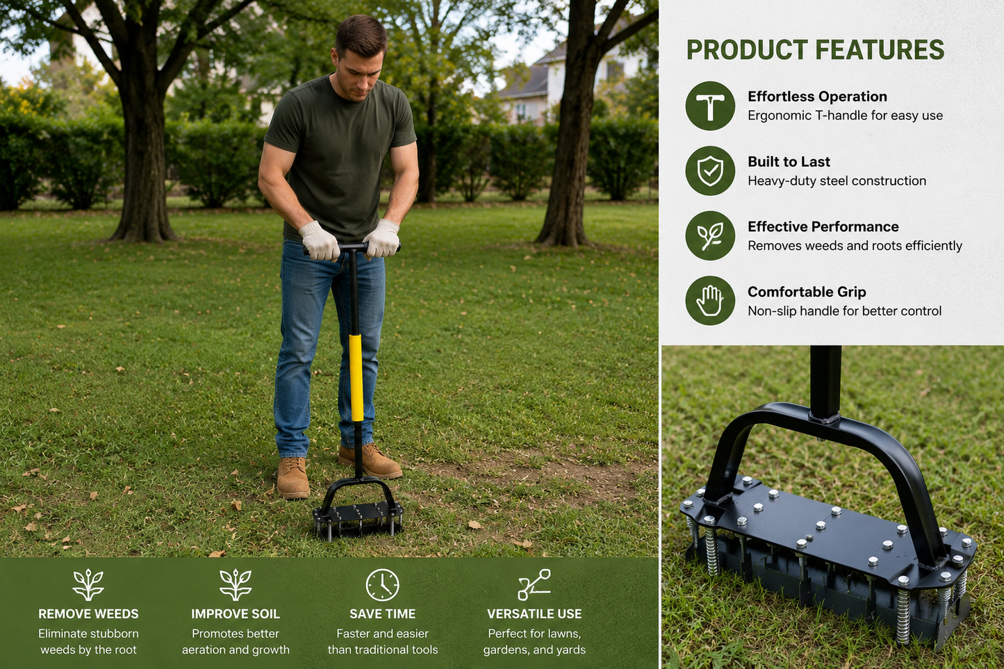 Greenora Lawn Aerator Pro